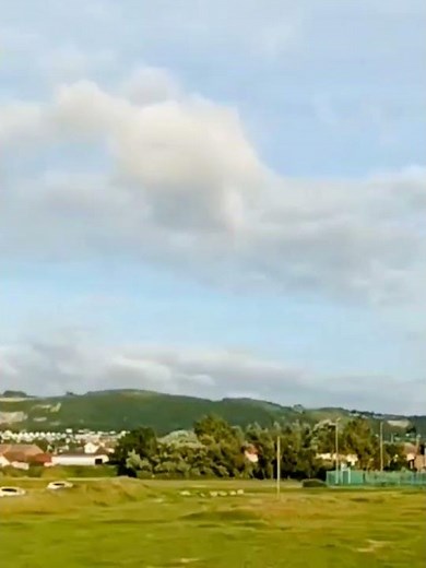View from the dunes at Ffrith beach, Prestatyn