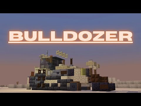 Minecraft: How to build a Bulldozer in Minecraft | Minecraft Bulldozer Tutorial