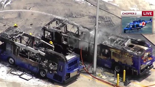 Tour buses catch fire outside of Epic Universe in Orlando