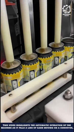 Precision Automatic Canned Beverage Filling Machine #machinetools #wow