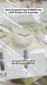 Transform Your ET8550 into a DTF Printing Powerhouse!