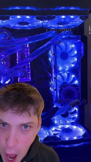 He might have a Rocket Ship Pc… #pcs #watercooled #gamingpc #nasapc