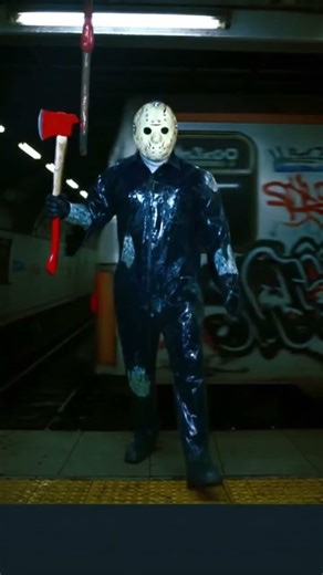 friday the 13th jason takes the subway cosplay