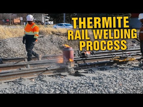 🔥 THERMITE RAIL WELDING — Process Explained | Close-Up MOW Railroad Welding #train
