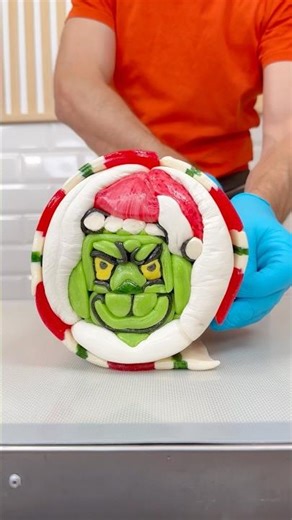 Grinch Hard Candy That's Too Pretty To Eat #Satisfying #FoodASMR #Christmas