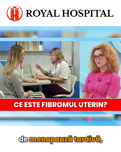 Ce este fibromul uterin și când se poate transforma în cancer❓ Aflați direct de la medicul Royal Hospital, Dr. Gabriela Jumuga, medic specialist în obstetrică-ginecologie, în filmulețul de mai jos. Rămâneți informate și sănătoase! Dacă aveți unul dintre următoarele simptomele: o sângerări complet neregulate o menstruații abundente, cu cheaguri, prelungite o dureri pelvi-abdominale permanente sau concomitente menstruației, o senzație permanentă de apăsare pelvină o mărirea de volum a abdomenului,