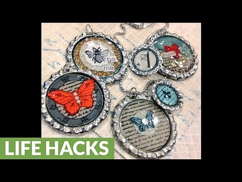 14 DIY bottle caps jewelry ideas