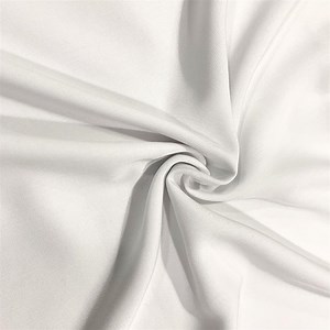 Viscose Poplin Plain White Fabric 0.5m
