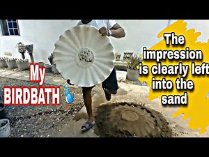 Be creative and Make a New Bird Bath from a Old one with cement DIY