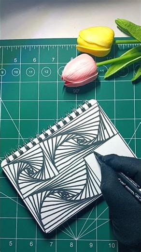 Mind-Bending Spiral Eye Illusion! 😳🌀#shorts#art#viral#bts