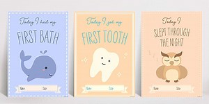 Printable Baby Milestone Cards
