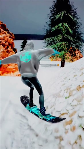 My first Snowboarding Animation #3d