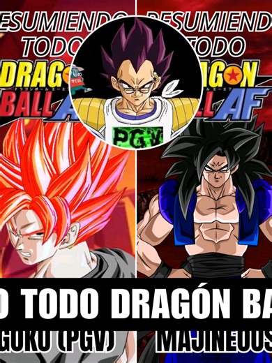 Resumiendo todo dragón ball AF Prince gas vegeta #dbz #db #dbd #dbaf #dbgt