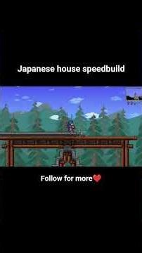 terraria japanese house speedbuild #build #terrariabuild #speedbuild #terraria #2dgames #