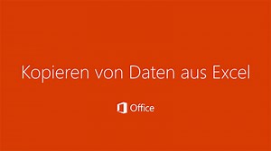 Video: Kopieren von Daten aus Excel