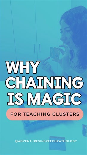 Rebecca Reinking 🇦🇺 Adventures in Speech Pathology on Instagram: "Have a student who has difficulty saying clusters? Try either (or both!) forward or backward chaining 🤗 turn something that is hard to say into easy to say! Side note - I love authoring for @bjorempublications ! As an SLP who works on clusters ALL THE TIME, the S Cluster Elicitation Deck is my new fave!!! #speechsounddisorders #articulation #speechdelay #adventuresinspeechpathology"