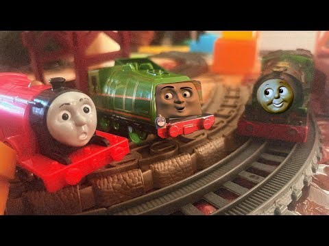 JAMES THE SCAREDY ENGINE: Trackmaster Scared James Review and Run!