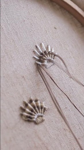 Seashell embroidery