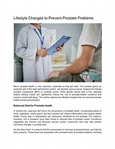 Lifestyle Changes to Prevent Prostate Problems - SlideServe