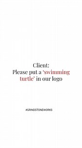 When your client asks for a “turtle swimming” in their logo, then a “turtle swimming” in their logo is what they shall get. At Grindstone Advertising, we love it when our clients ask for something aside from the norm. No matter the challenge we’re presented with, we ensure our clients get what they ask for, and more. #GrindstoneWorks #Graphicdesign #Creativity #never #ends | Grindstone Agency