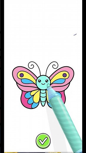 🦋 Beautiful Butterfly Coloring Page