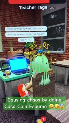 Causing chaos by doing Coca Cola Espuma 🤣🤣😱