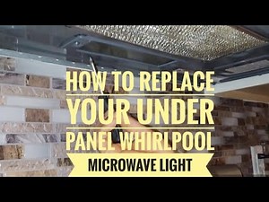 How to replace under panel whirlpool microwave light bulb @ chinedu iheonu