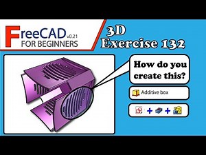 FreeCAD 0.21 Beginners tutorial: #pratical exercise 132 (MultiTransform tool)