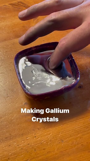 Joe Richards | Gallium crystals #physics #chemistry #experiment #scienceproject | Instagram