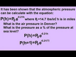 Algebra - Exponential Growth and Decay Word Problems (4 of 7) Air Pressure