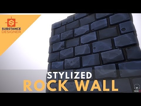 Stylized Rock Wall Tutorial - Substance Designer 2019 [FULLY PROCEDURAL!]