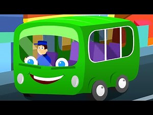Wheels On The Bus + More Children Nursery Rhymes and Cartoon Videos
