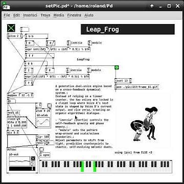 Leapfrog Algorithm in Pure Data: Generative Cross-Feedback Duets