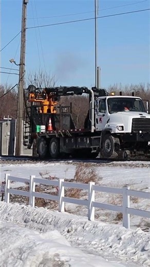 CPKC Maintenance Crew Working on the Railroad Lift Bridge over the Mississippi River, Hastings, MN