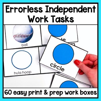 Errorless Task Boxes Pre-Vocational Skills Work Tasks Special Education Autism