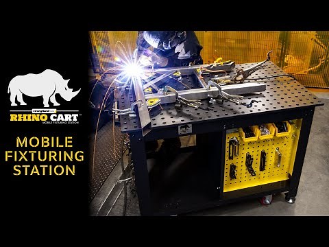 The Rhino Cart Mobile Fixturing Station from Strong Hand Tools