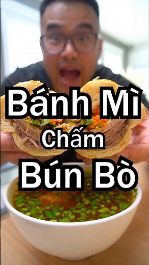 Banh Mi with Bun Bo Dipping Sauce - Not Good, It's Free; If It's Good, Only 10k.