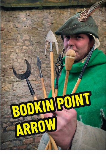 Robin Hood’s Medieval Arrows 🏹 Bodkin Point - #medieval #archery #bowandarrow #longbow #robinhood