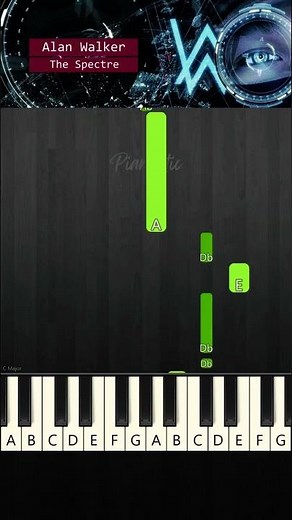 The Spectre 🌌 Alan Walker 🌌 EASY Piano Tutorial