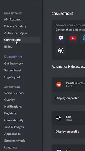 How to add Connections to your Discord Account | Easy! #shorts