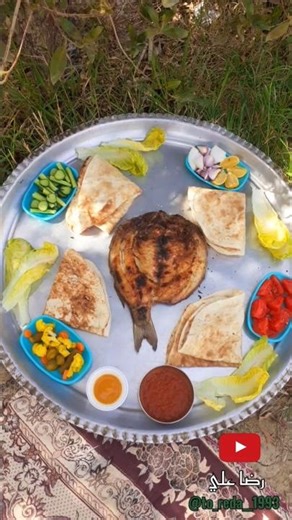 سمج مشوي على فحم بري