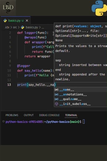 Python Basics - Decorators with @wraps to Preserve Metadata
