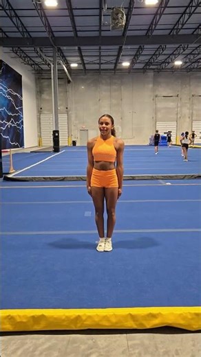 Slowmo!! Working on my hurdler and Toe touch!! #allstarcheer #cheer #puttinginthework