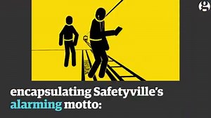 #Safetyville is a gruesome cartoon world created by the LA transport authority. Their public service announcements show careless behaviour leading to death by dismemberment or decapitation. The shock factor is meant to make the message stick, especially with those unfamiliar with train travel. | The Guardian