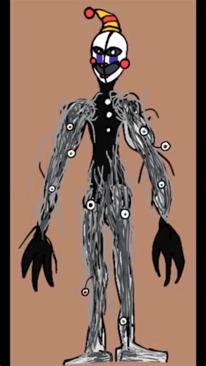 SpeedPaint MEnnardio (Ennard x Marionette) #fnaf #drawing #fanart #oc #shorts