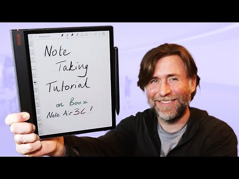 Boox Note Air3 C - Note Taking Tutorial