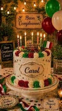 Happy Birthday Carol 🎂 | Italian Birthday Song for Carol
