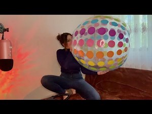 ASMR | Inflating And Sit To Deflate The Jumbo Beachball ❤️