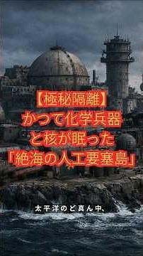 [Top Secret Isolation] An "artificial fortress island in the middle of the ocean" where chemical ...