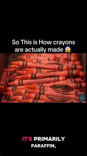 So this is how crayons are actually made #howitsmade